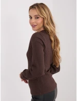 Bluzka RV BZ model 21801864 ciemny brązowy - FPrice Bluzka RV BZ model 21801864 ciemny brązowy - FPrice
