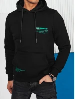 Pánská mikina s kapucí černá Dstreet model 21976012 - FashionStreet Pánská mikina s kapucí černá Dstreet model 21976012 - FashionStreet