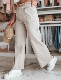 Dámske široké nohavice MOBISKA light beige FashionStreet UY2618