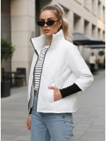 Dámská prošívaná přechodová bunda bílá Dstreet model 21995898 - FashionStreet