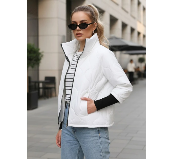 Dámská prošívaná přechodová bunda bílá Dstreet model 21995898 - FashionStreet