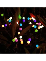 SOLÁRNA LAMPA TANCUJÚCA VO VETRE FAREBNÉ GULE 6 LED 72CM