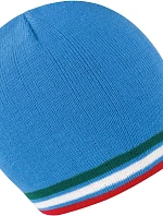 Result Headwear R 368X Pletená čiapka s kontrastnými pruhmi 28.368X modrá/zelená-biela-červená