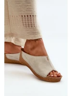 Pohodlné Dámské Sandály Na  Béžové model 21665731 - Inblu