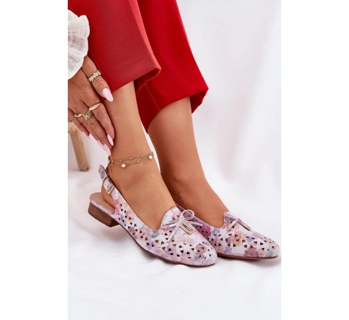 Ażurowe Baleriny Z Odkrytą Piętą Multikolor Navinnia Ażurowe Baleriny Z Odkrytą Piętą Multikolor Navinnia