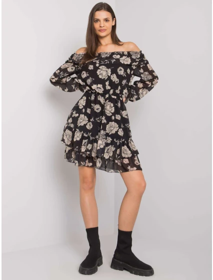 Šaty DHJ SK model 16283411 černá a béžová - FPrice