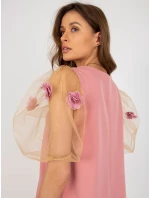 LK SK 506733 šaty.85 tmavo ružová