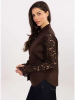 Koszula MI KS model 21817455 ciemny brązowy - FPrice Koszula MI KS model 21817455 ciemny brązowy - FPrice