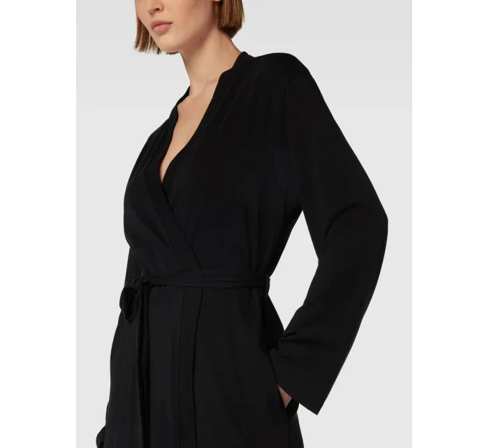 Krátky dámsky župan YI2122635 001 čierny - DKNY Krátky dámsky župan YI2122635 001 čierny - DKNY