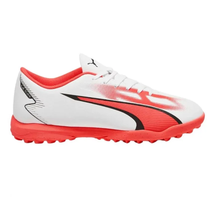 Futbalové topánky Ultra Play TT M 107528 01 biele/neónovo ružové - Puma