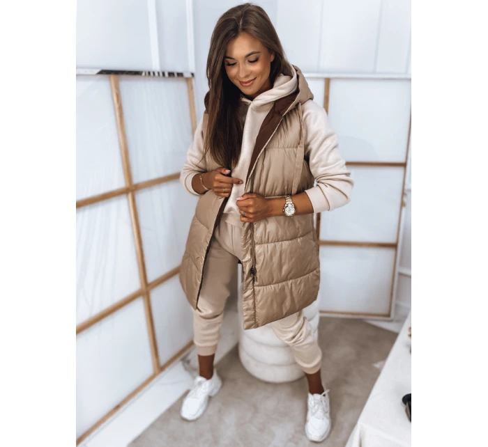 ROSI dámska ťavia vesta FashionStreet TY2872 ROSI dámska ťavia vesta FashionStreet TY2872