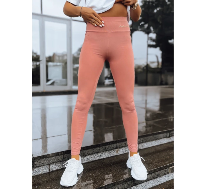 Dámske rebrované legíny LOOK AT ME beige FashionStreet UY1573 Dámske rebrované legíny LOOK AT ME beige FashionStreet UY1573