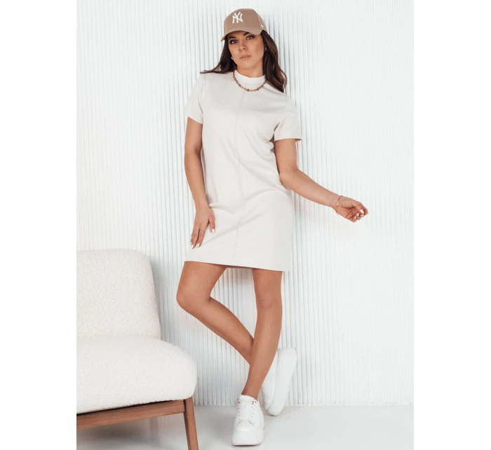 SHAWN ecru mini šaty FashionStreet EY2449