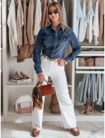 Dámska džínsová košeľa NAPSTIPS modrá FashionStreet DY0468