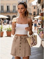 damskie beżowe model 22144326 - FashionStreet