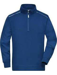 JN Pracovní mikina s 1/4 zipem Solid 02.0 dark royal model 22493547 - Daiber