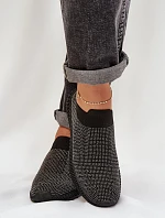 Wsuwane Buty Sportowe Damskie Ze Zdobieniem D&A TW121 Czarne
