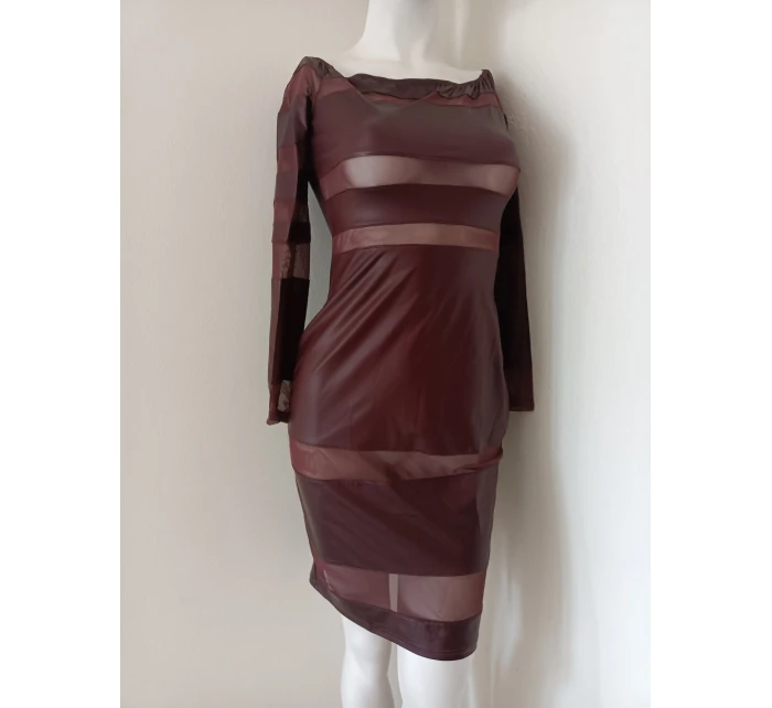 Dámské sexy šaty model 21222041 tmavě bordové - Koucla