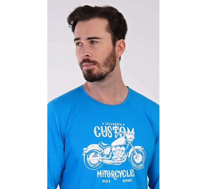 Pánske dlhé pyžamo Motocykel