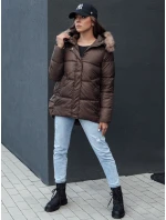 Dámská zimní bunda s kapucí hnědá Dstreet model 21979656 - FashionStreet
