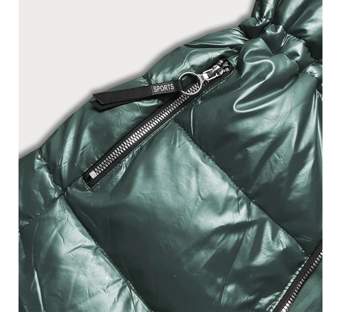 METALICZNA KURTKA DAMSKA ZIELONA model 21244026 - S'WEST