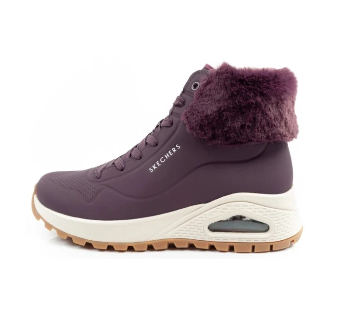 Uno model 21394769 dámská sportovní obuv zateplené boty zimní fialové dámské - Skechers