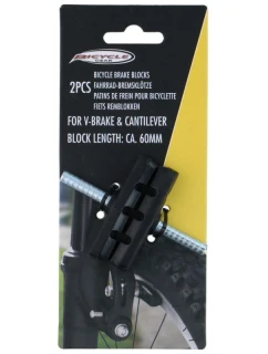 BRZDOVÉ DOŠTIČKY 2KS 60MM NOSIČ SKRUTIEK PRE BICYKLE