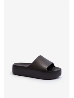 Dámské žabky na tlusté podrážce černé model 21649931 - Boto