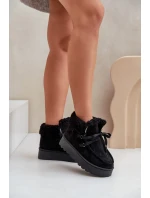 Śniegowce Damskie Na Platformie Z Futerkiem Typu Branek Czarne Ciabellae Śniegowce Damskie Na Platformie Z Futerkiem Typu Branek Czarne Ciabellae