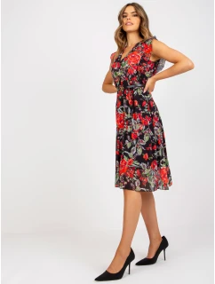 Šaty DHJ SK N13198 3.05P čierno-červené