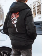 Pánska obojstranná bunda čierna FashionStreet TX4298