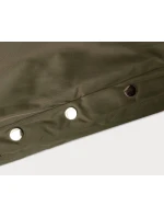 Dámska bunda parka v army farbe s kožušinovou podšívkou (5M3180-136) Dámska bunda parka v army farbe s kožušinovou podšívkou (5M3180-136)