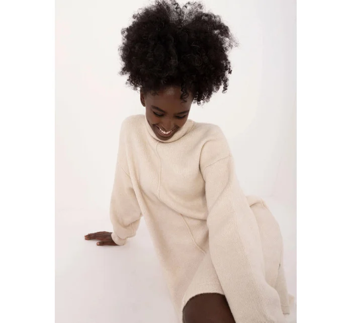 látkové šaty s rolákem model 20469051 - Factory Price látkové šaty s rolákem model 20469051 - Factory Price