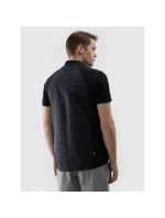 Pánska čierna bežecká vesta Primaloft eco 4F