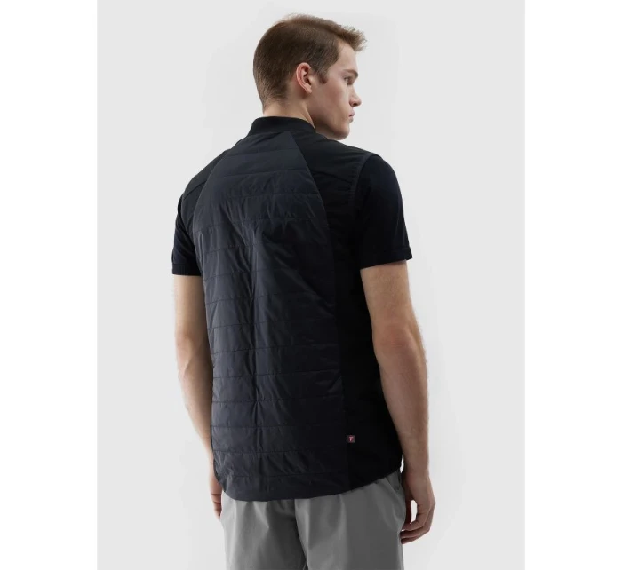 Pánska čierna bežecká vesta Primaloft eco 4F