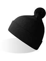 WindS Pletená čepice s bambulí black model 22450553 - Atlantis Headwear WindS Pletená čepice s bambulí black model 22450553 - Atlantis Headwear