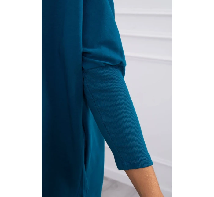 Oversize blúzka s potlačou dúhových pier marine Oversize blúzka s potlačou dúhových pier marine