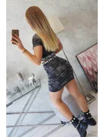 Súprava blúzky so sukňou moro graphite+black Súprava blúzky so sukňou moro graphite+black