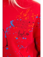 Izolovaná sada s farebnou potlačou červená Izolovaná sada s farebnou potlačou červená