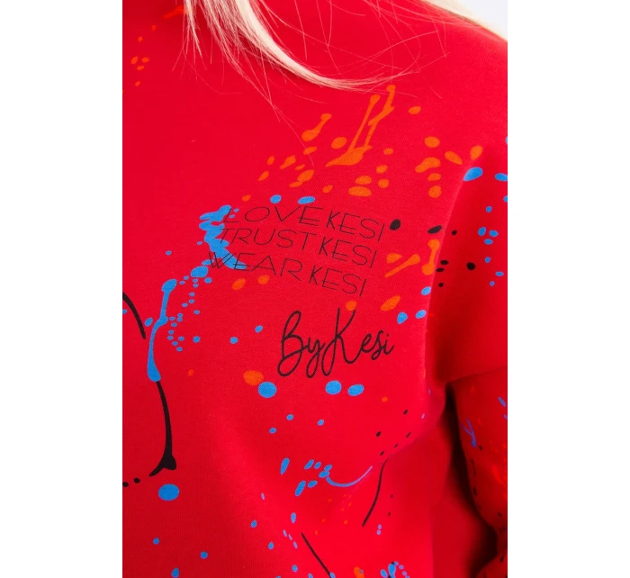 Izolovaná sada s farebnou potlačou červená Izolovaná sada s farebnou potlačou červená