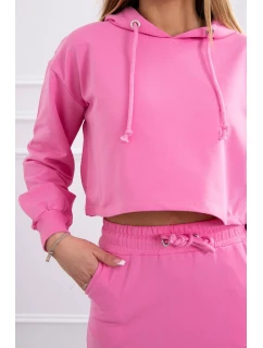 Súprava blúzky so sukňou svetlo ružová