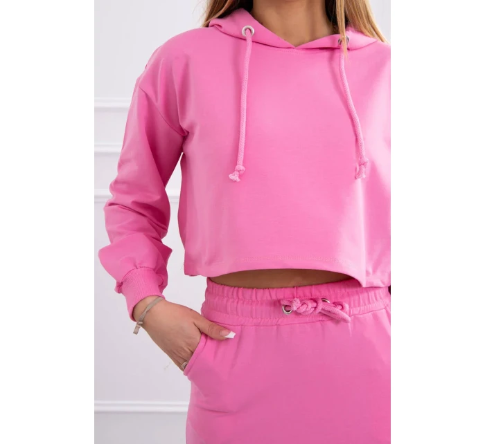 Souprava halenky se sukní světle růžová