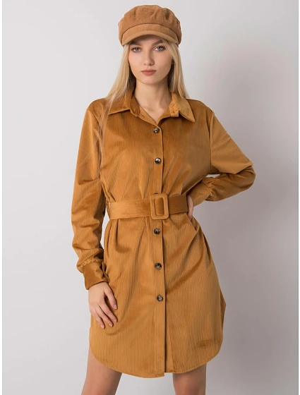 Šaty DHJ SK model 16175297 velbloud - FPrice Šaty DHJ SK model 16175297 velbloud - FPrice