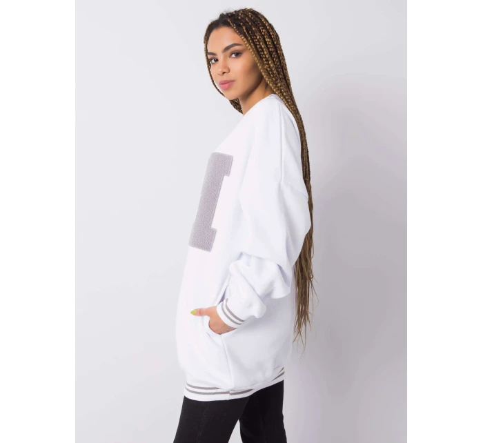 Mikina DS BL 1123.18 bielych