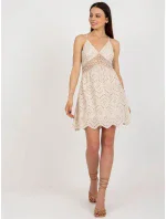 Sukienka TW SK BI model 18633941 beżowy - FPrice Sukienka TW SK BI model 18633941 beżowy - FPrice