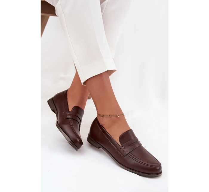 Dámske mokasíny Bessina - čokoláda Dámske mokasíny Bessina - čokoláda