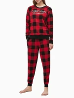 Dámska mikina QS6301E-5VJ čiernočervená - Calvin Klein