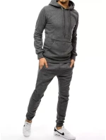 Pánské tmavě šedé tepláky model 21962996 - Dstreet