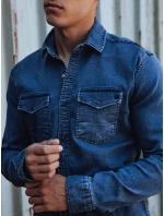 Pánská modrá džínová košile Dstreet model 21978441 - FashionStreet