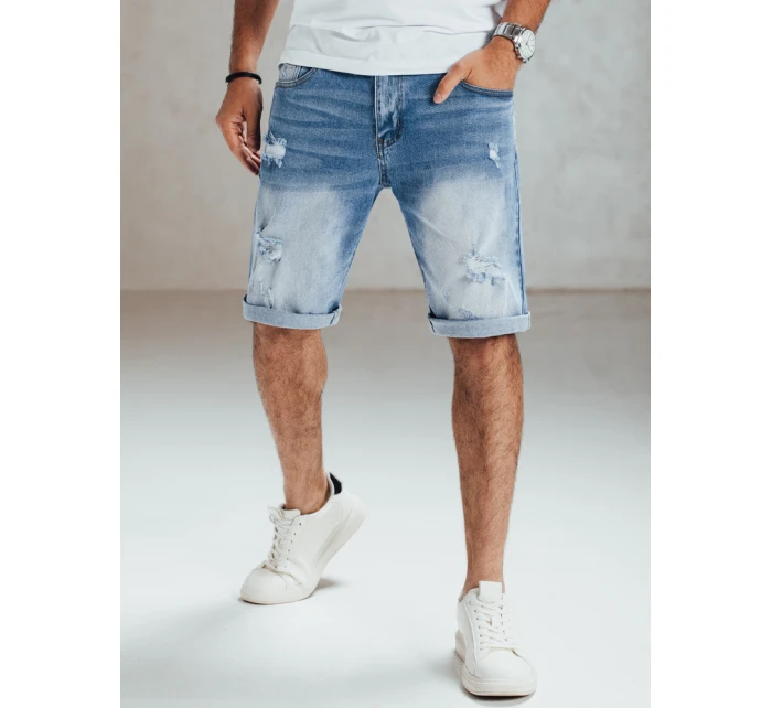 Pánske modré džínsové šortky FashionStreet SX2560 Pánske modré džínsové šortky FashionStreet SX2560